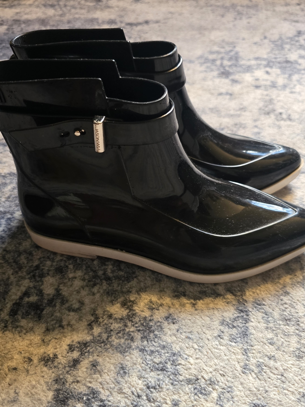Melissa x Jason Wu Francoise Black Jelly Ankle Rain Boots Designer